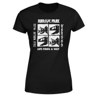 Jurassic Park The Faces Women's T-Shirt - Schwarz