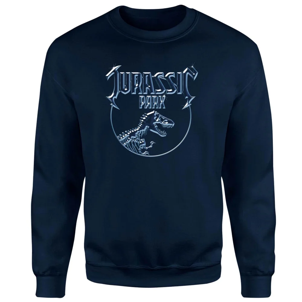 Jurassic Park Logo Metal Sweatshirt - Dunkelblau - S Bild 1
