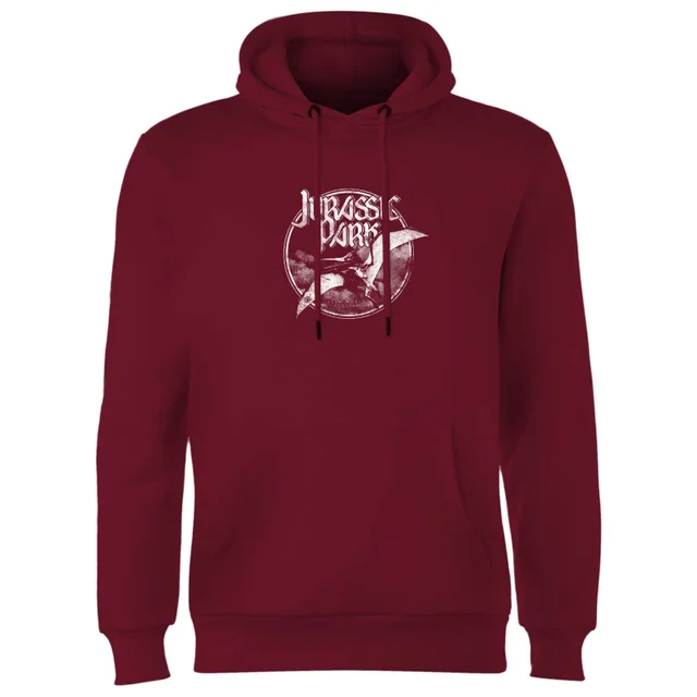 Jurassic Park Flying Threat Hoodie - Burgunder