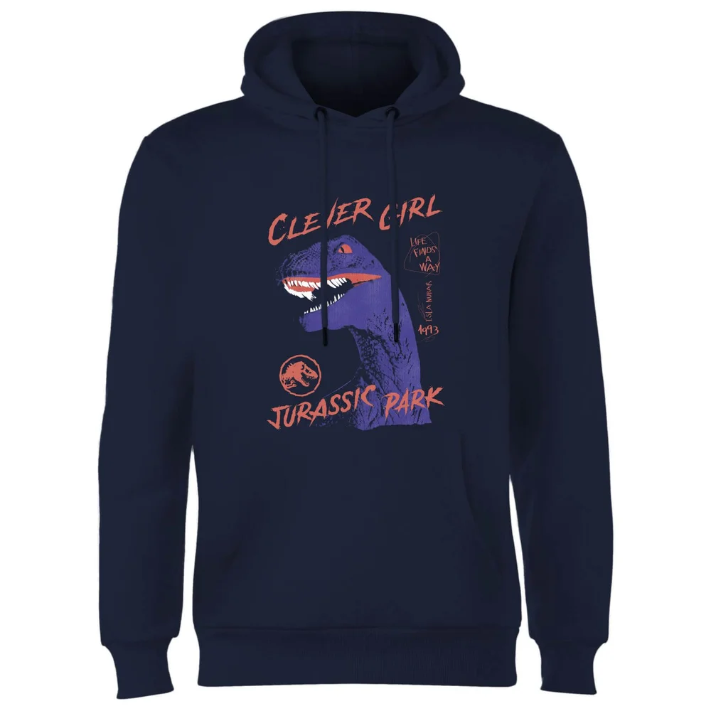 Jurassic Park Life Finds A Way Raptor Hoodie - Dunkelblau - S Bild 1