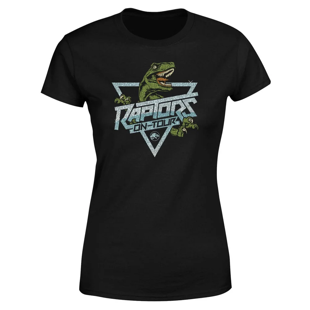 Jurassic Park Raptors On Tour Stroke Women's T-Shirt - Schwarz - S Bild 1