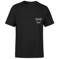 Jurassic Park Jurassic Park Death Metal Bestickte Logo Unisex T-Shirt - Schwarz