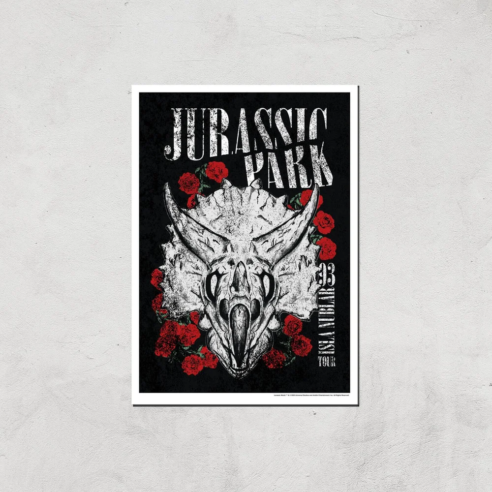 Jurassic Park Isla Nublar 93 Giclee Art Print - A4 - Print Only Bild 1