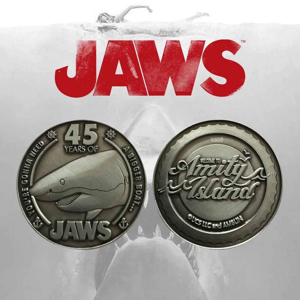 Jaws 45th Anniversary Sammlermünze in limitierter Ausgabe Bild 1