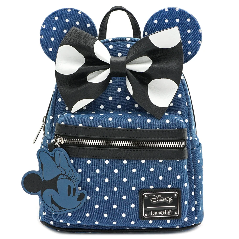 Loungefly Disney Minnie Mouse Denim Mini Backpack Bild 1
