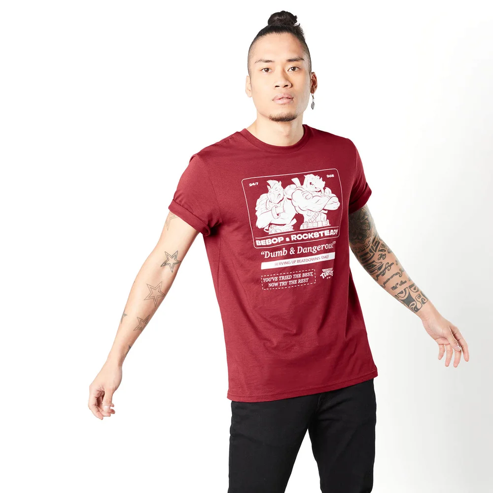 Teenage Mutant Ninja Turtles Bebop And Rocksteady Unisex T-Shirt - Burgunderrot - S Bild 1