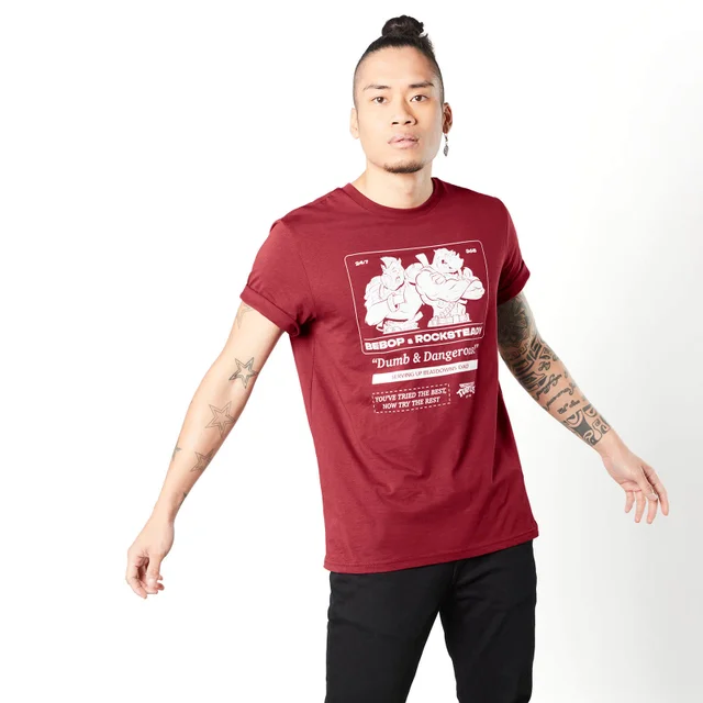 Teenage Mutant Ninja Turtles Bebop And Rocksteady Unisex T-Shirt - Burgunderrot