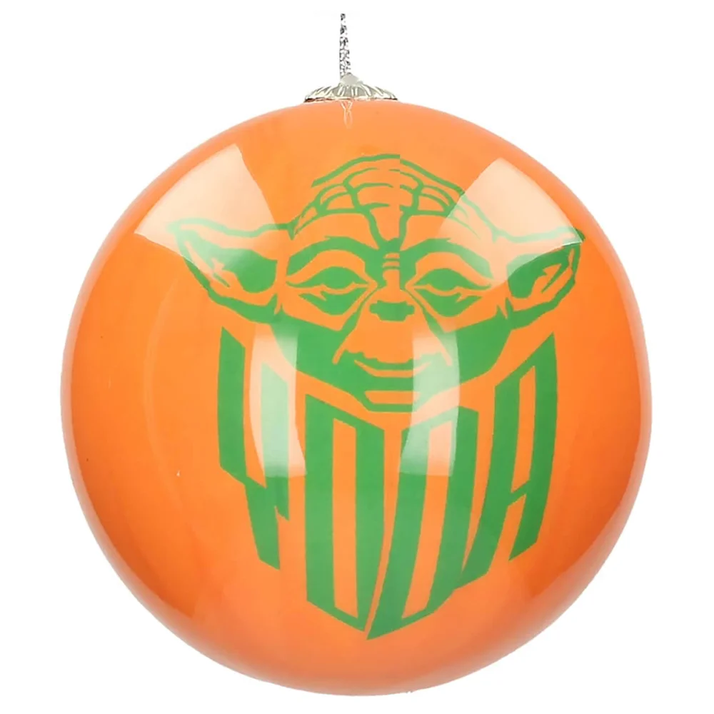 Star Wars Christmas Bauble - Yoda and Logo Bild 1