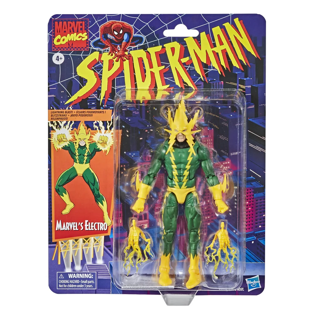 Hasbro Marvel Legends Retro Collection Spider-Man Electro 6-Inch Scale Action Figure Bild 1