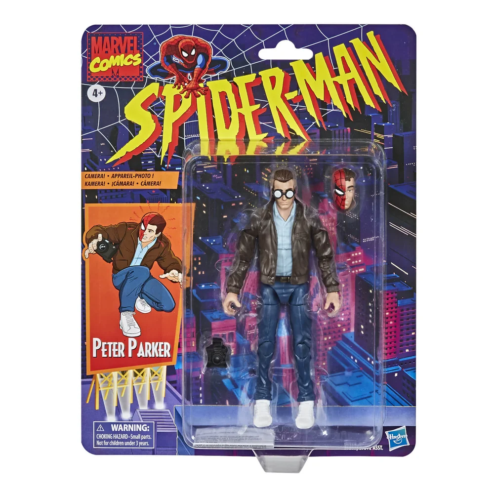 Hasbro Marvel Legends Retro Collection Spider-Man Peter Parker 6-Inch Scale Action Figure Bild 1