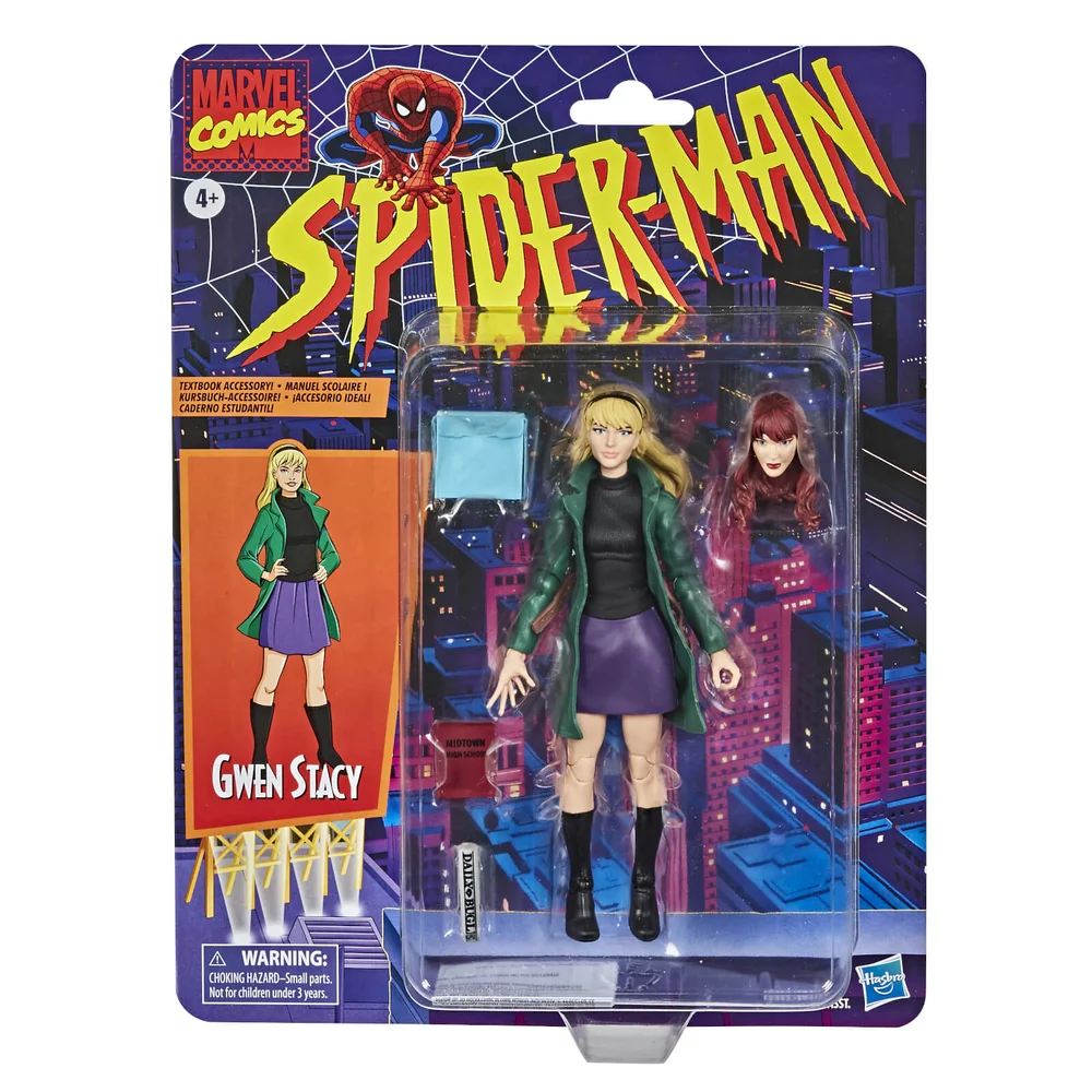 Hasbro Marvel Legends Retro Collection Spider-Man Gwen Stacey 6-Inch Scale Action Figure Bild 1