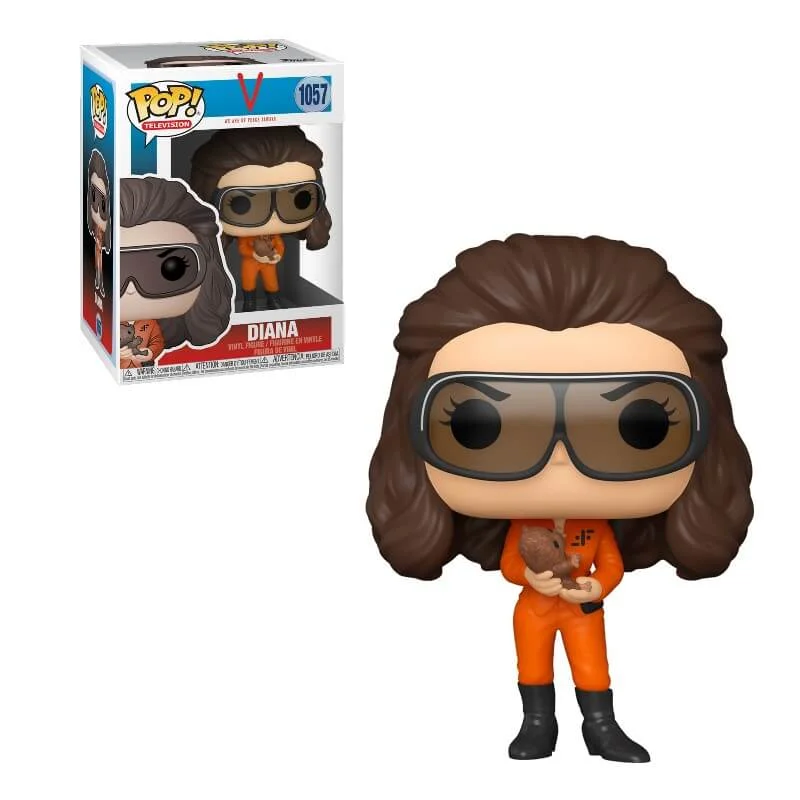 V – Die außerirdischen Besucher kommen Diana mit Brille und Nagetier Pop! Vinylfigur Bild 1
