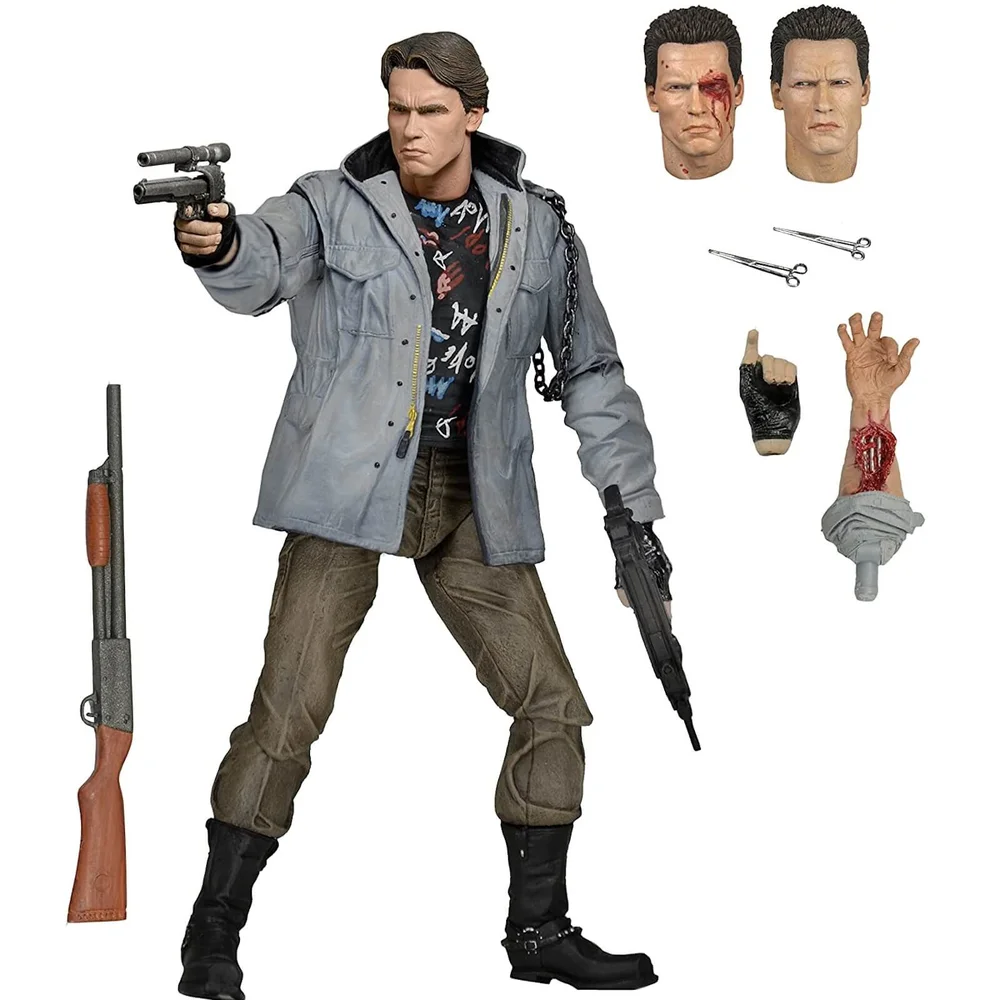 NECA Terminator T-800 Tech Noir Ultimate 18 cm Actionfigur Bild 1