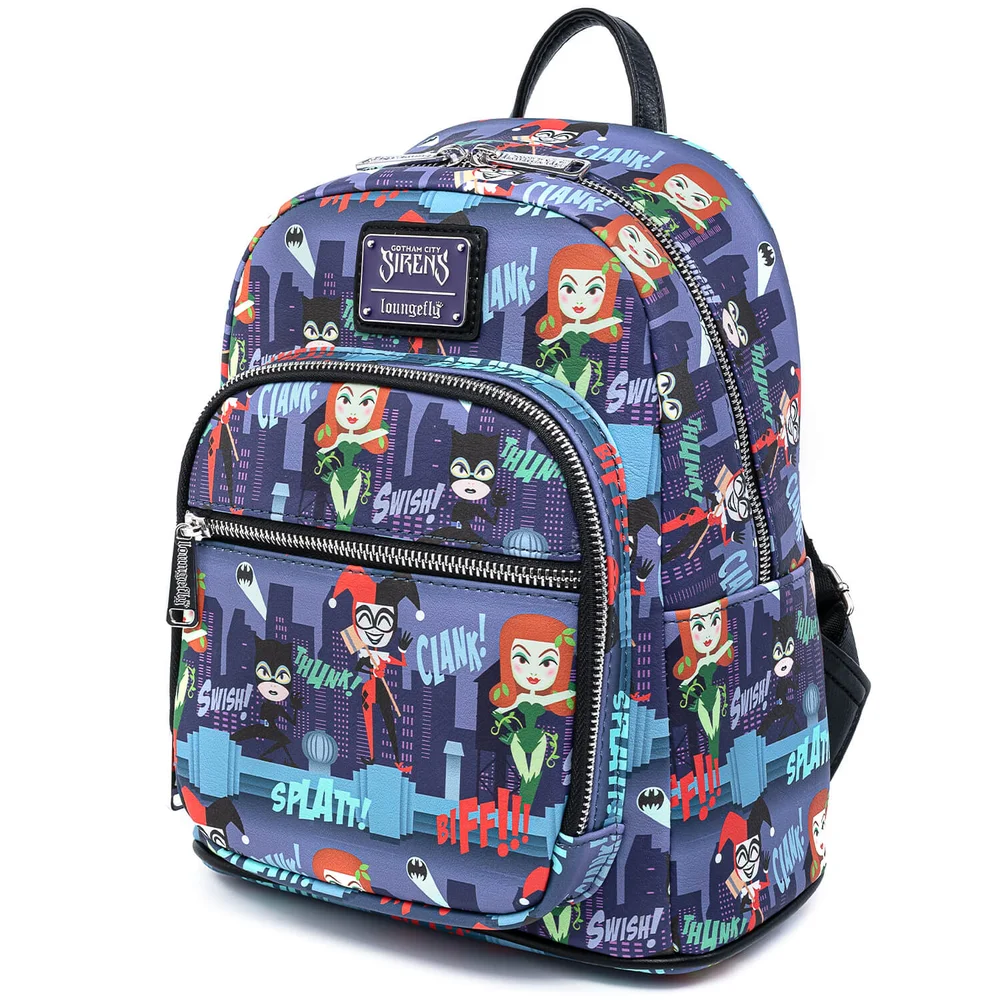 Loungefly Dc Comics Ladies Of Dc Aop Mini-Rucksack Bild 1