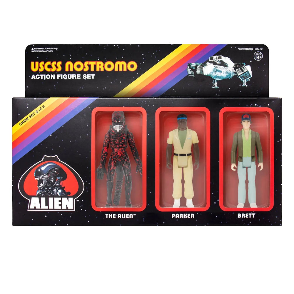 Super7 Alien ReAction-Figur - Pack B (Brett, Parker, Alien mit offenem Maul) Actionfiguren Bild 1