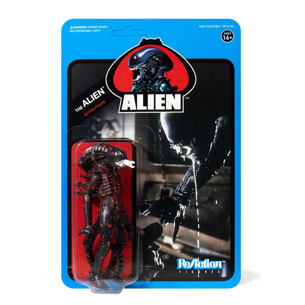 Super7 Alien ReAction-Figur - Blutiger Alienmit offenem Mund (blaue Karte) Actionfigur Bild 1