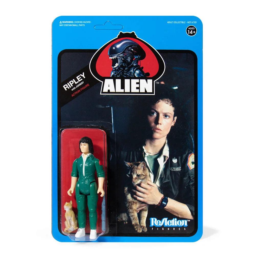 Super7 Alien ReAction Figure - Ripley with Jonesy (Blue Card) Bild 1