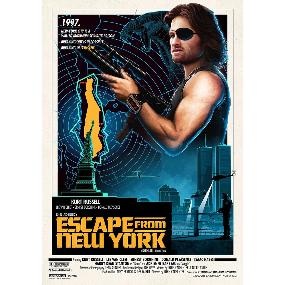 John Carpenter's - Escape From New York Lithographie von Matt Ferguson Bild 1