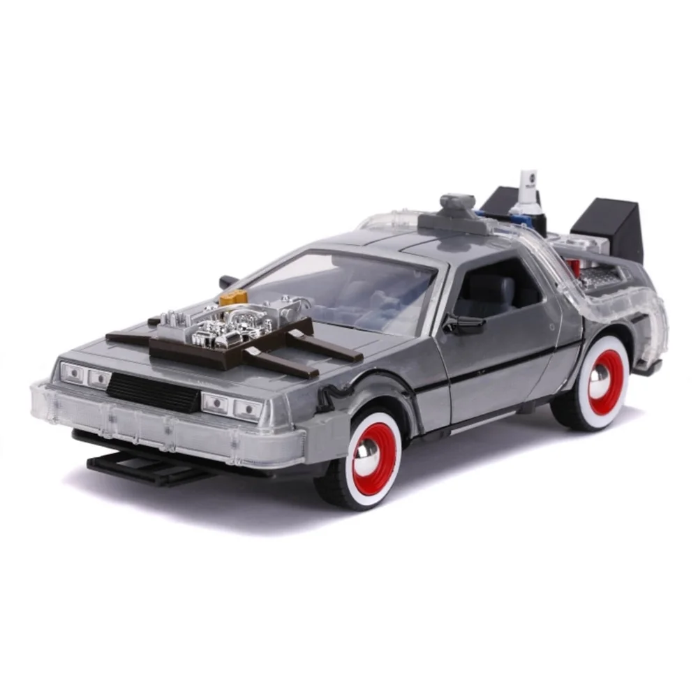 Jada Druckguss-Modell Back to the Future Part III Time Machine mit funktionstüchtiger Beleuchtung Bild 1