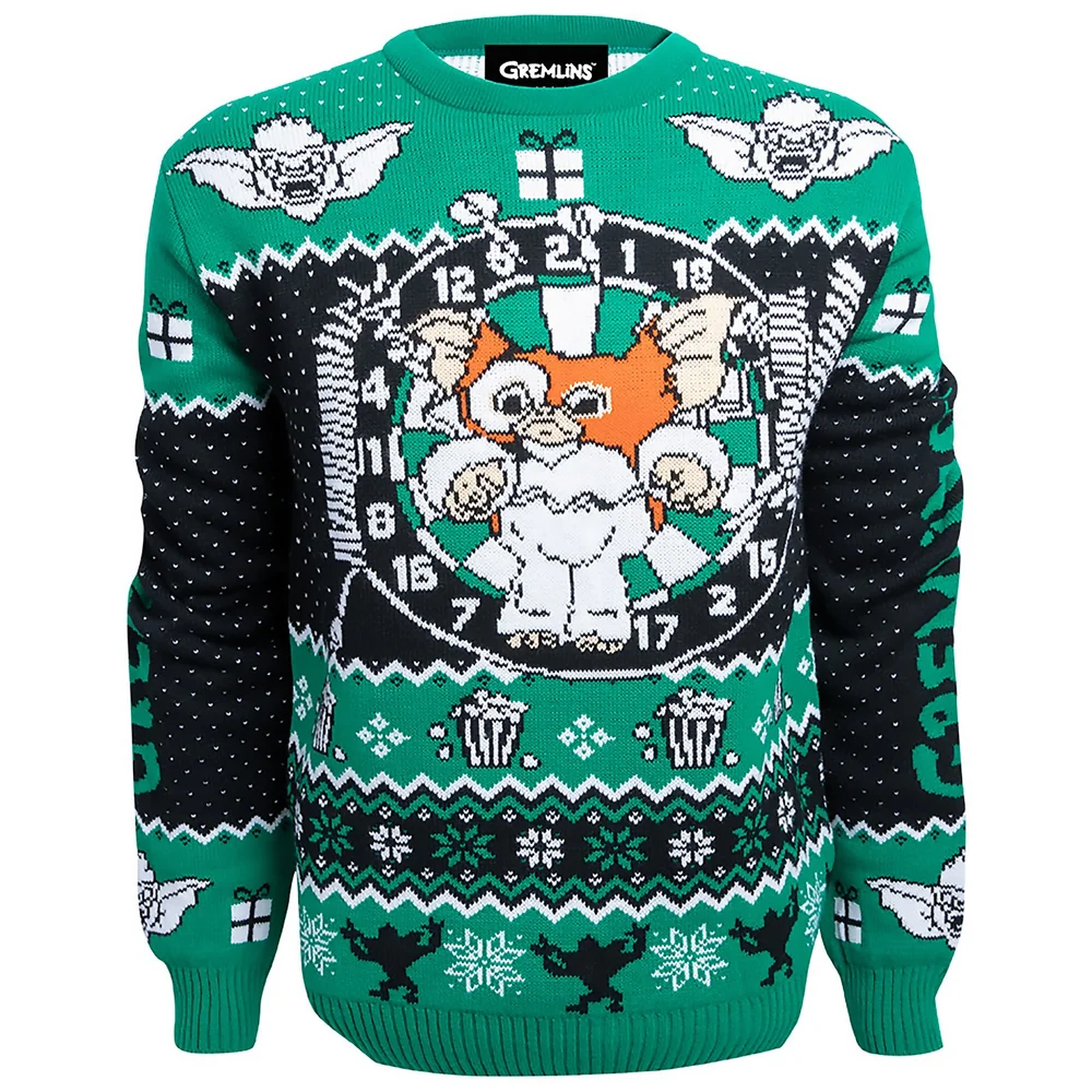 Gremlins Stripe Christmas Knitted Jumper - Navy - XS Bild 1