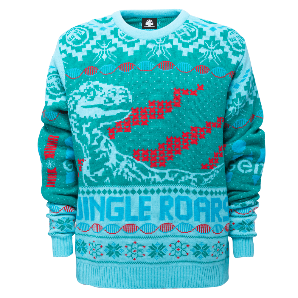 Jurassic Park Roars Knitted Jumper - Green - XS Bild 1