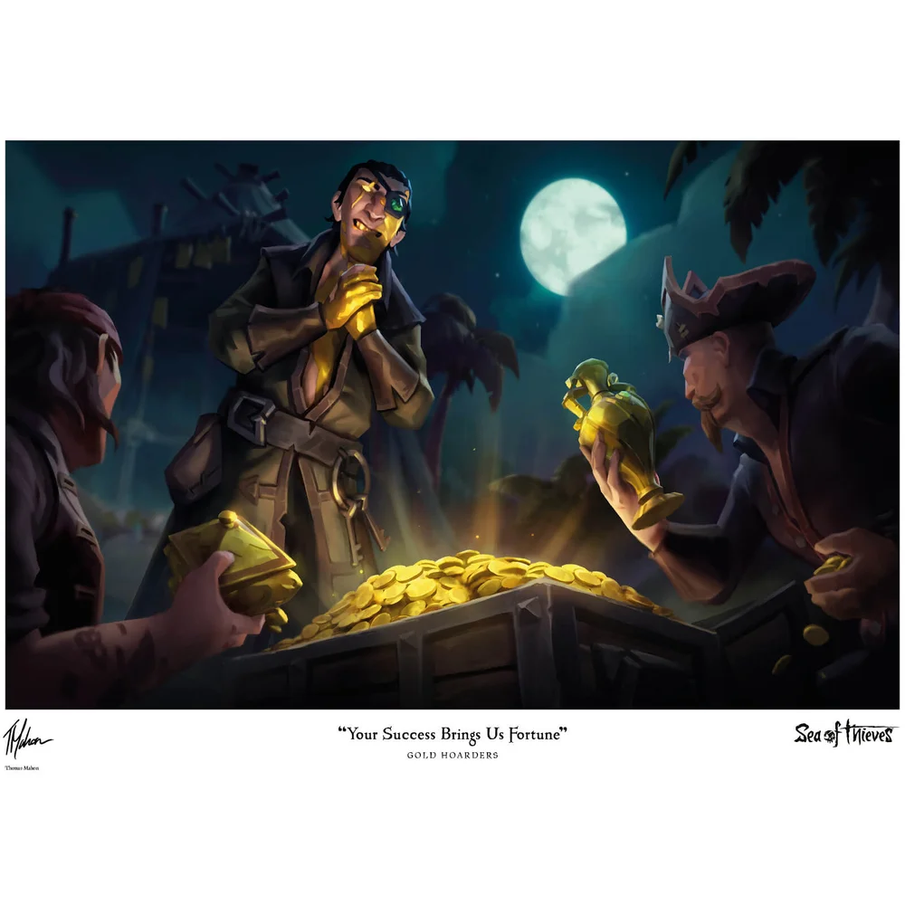 Sea of Thieves Kunstdruck in limitierter Auflage - Gold Hoarders Bild 1