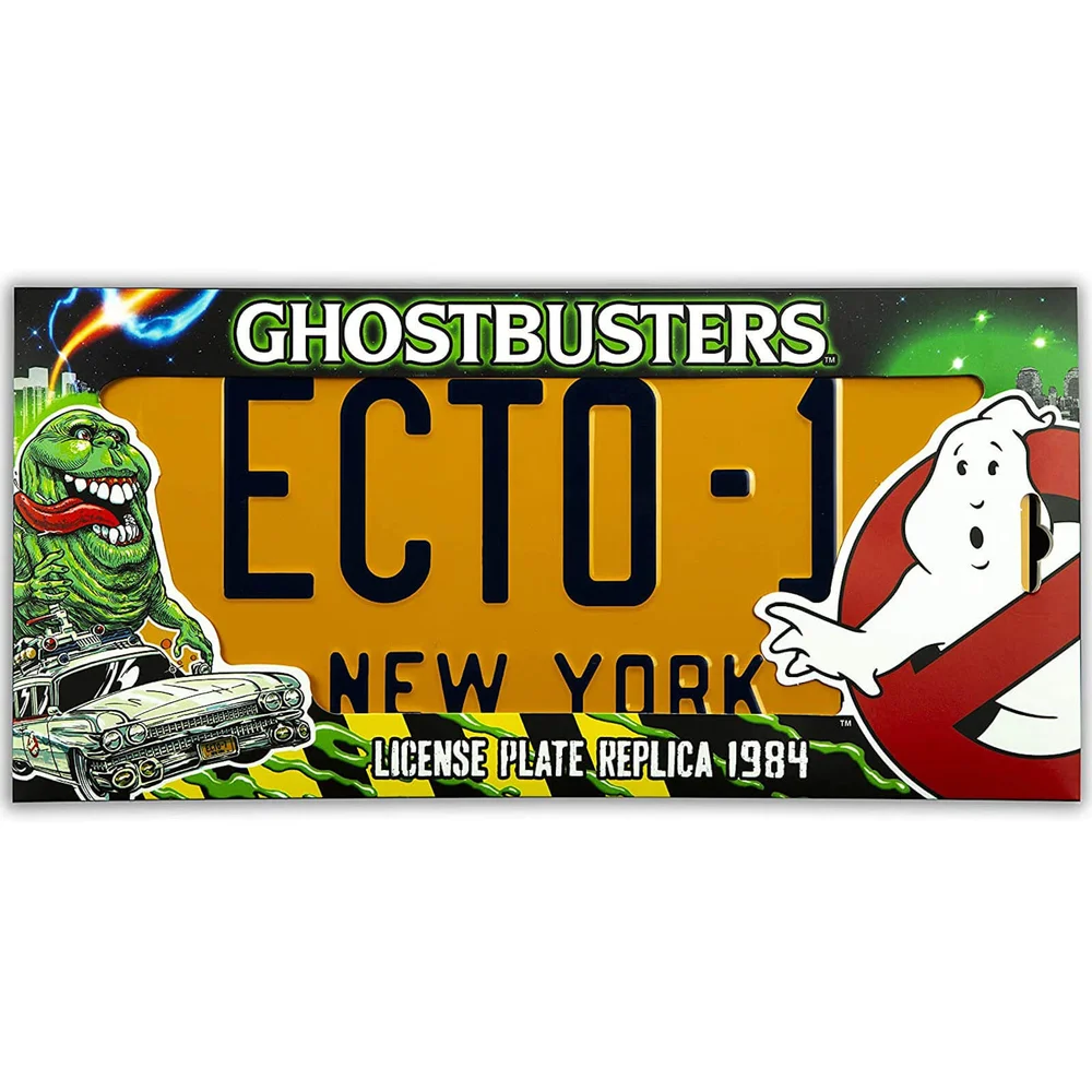 Doctor Collector Ghostbusters Ecto-1 Nummernschild Replik Bild 1