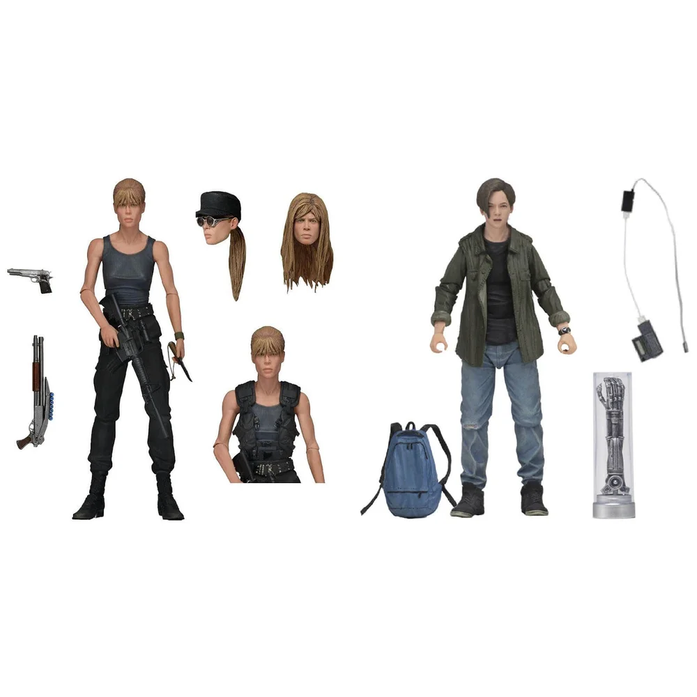 NECA Terminator 2 Sarah Connor und John Connor 2er-Pack 18 cm Actionfiguren Bild 1