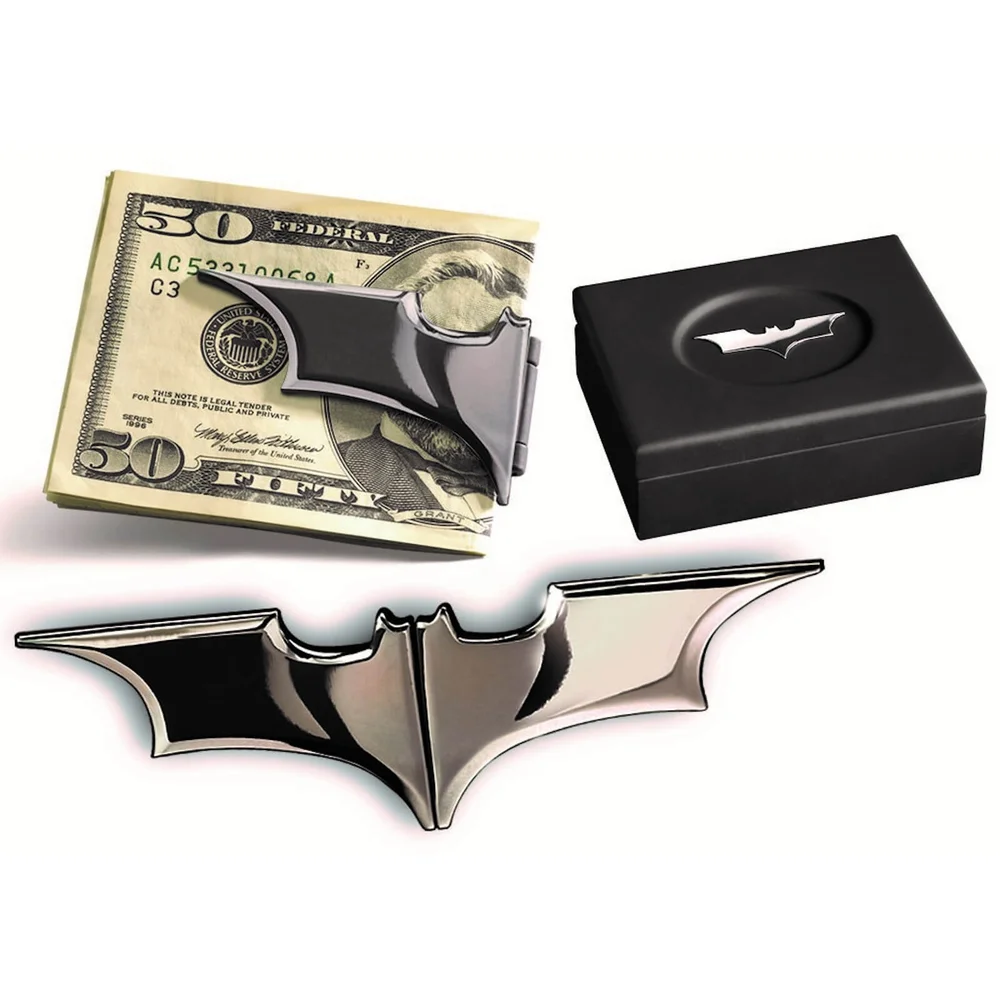 DC Comics Batarang Geldklammer (dunkles Chrom) Bild 1