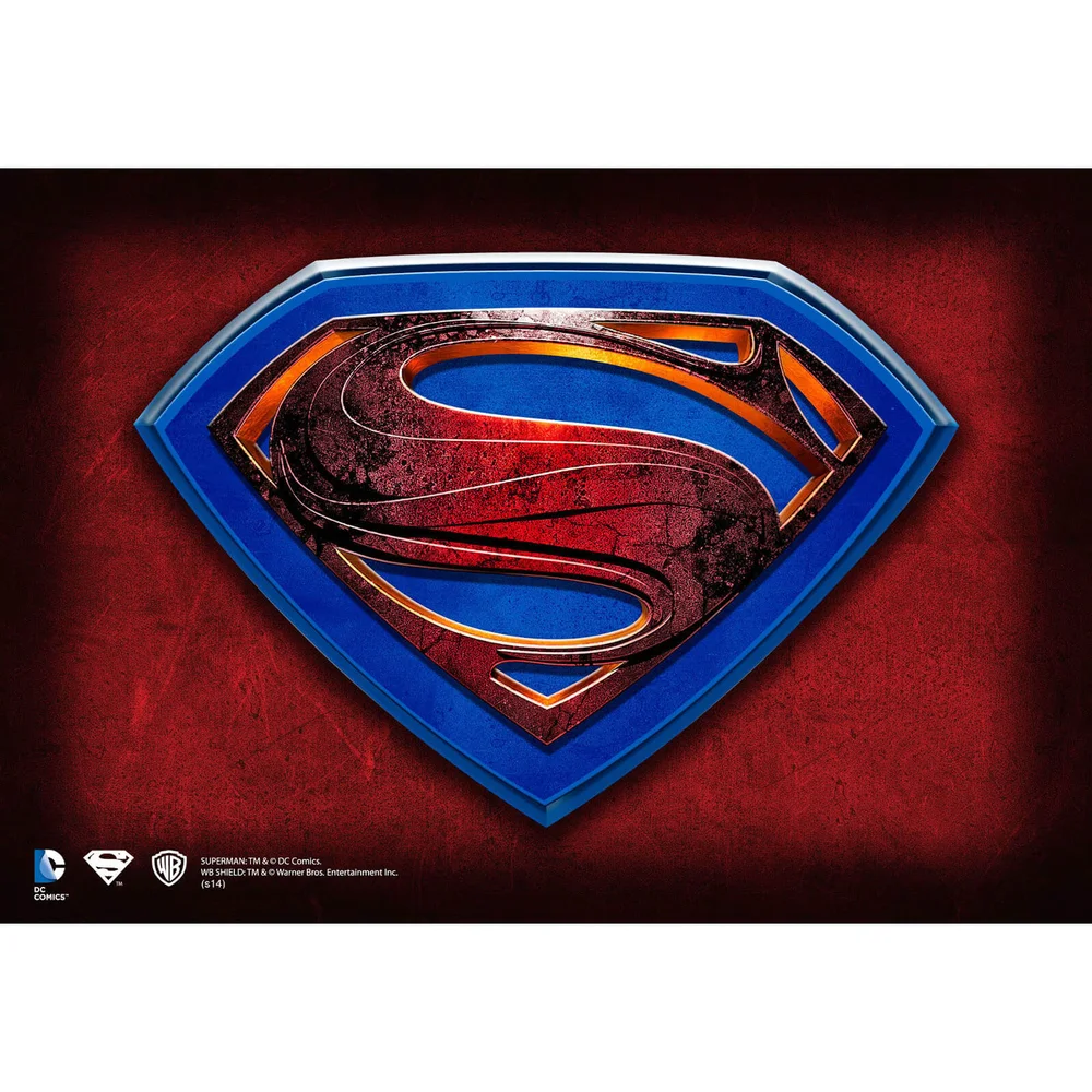 DC Comics Superman Man of Steel Wandtafel Bild 1