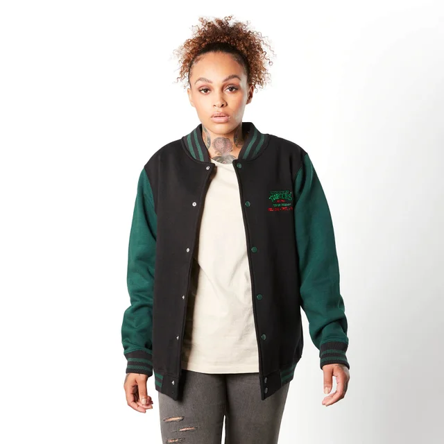 Teenage Mutant Ninja Turtles By The Slice Varsity Jacke - Schwarz / Grün