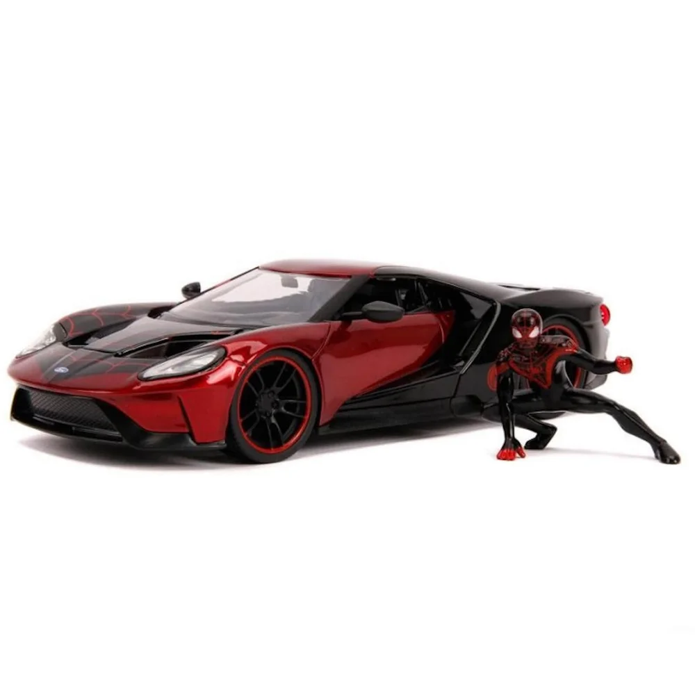 Jada Druckguss-Figur im Maßstab 1:24 2017 Ford GT mit Miles Morales Figur Bild 1