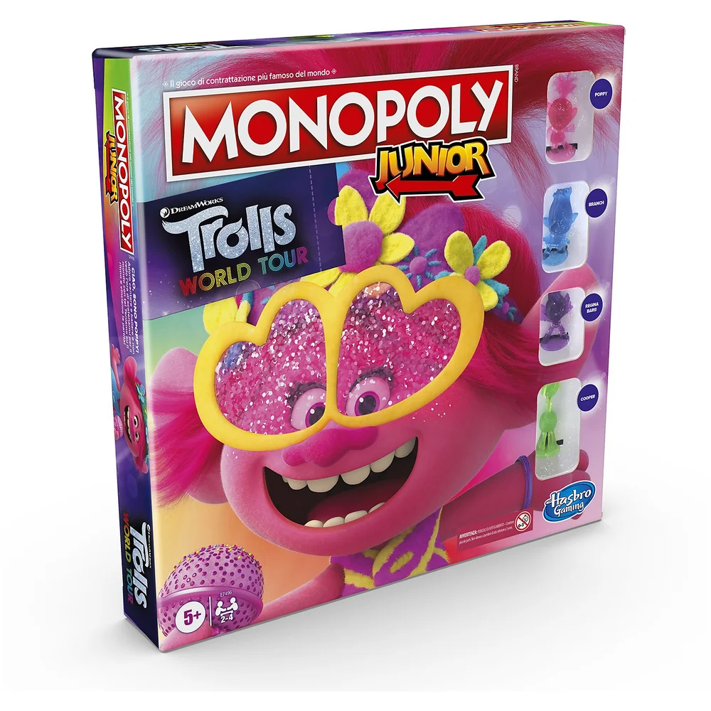 Monopoly Junior Trolls Brettspiel Bild 1