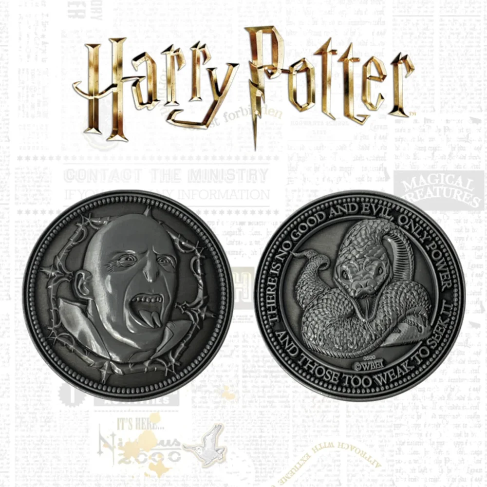 Harry Potter Sammelmünze in limitierter Auflage - Voldermort Bild 1