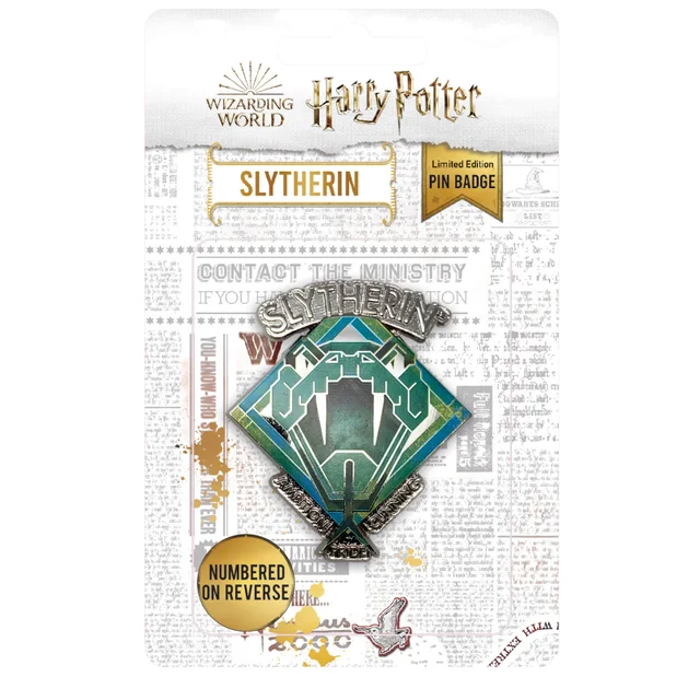 Harry Potter limitierte Auflage Slytherin Anstecker