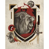 Harry Potter Kunstdruck: Gryffindor-Wappen