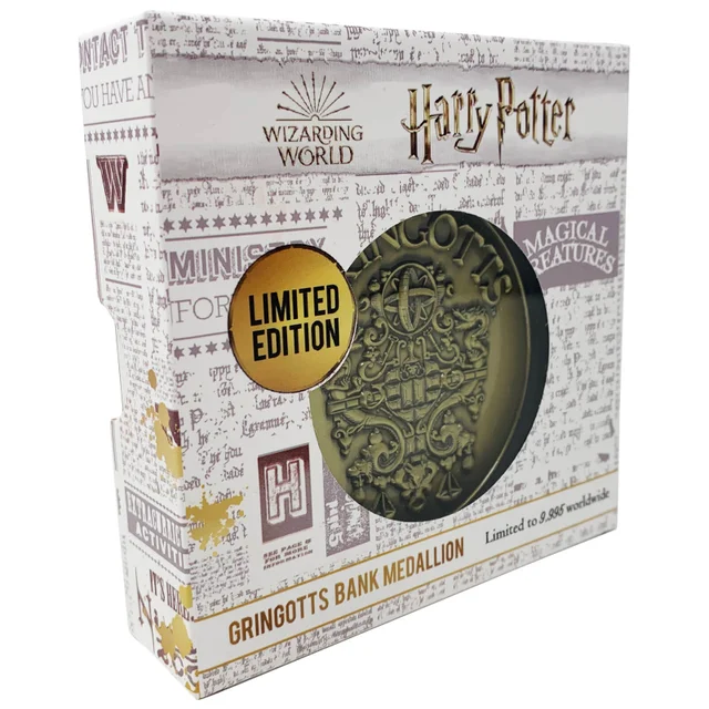 Harry Potter Medaillon in limitierter Auflage - Gringotts Wappen