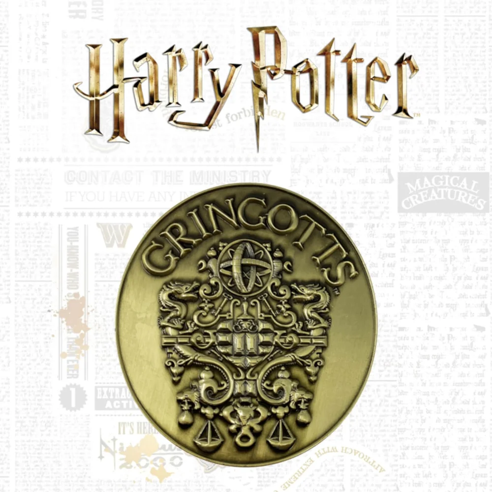 Harry Potter Medaillon in limitierter Auflage - Gringotts Wappen Bild 1