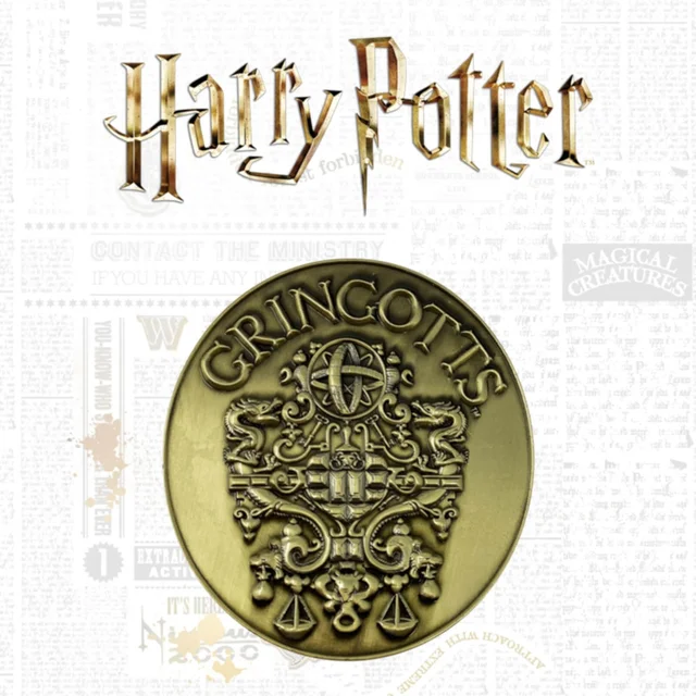 Harry Potter Medaillon in limitierter Auflage - Gringotts Wappen