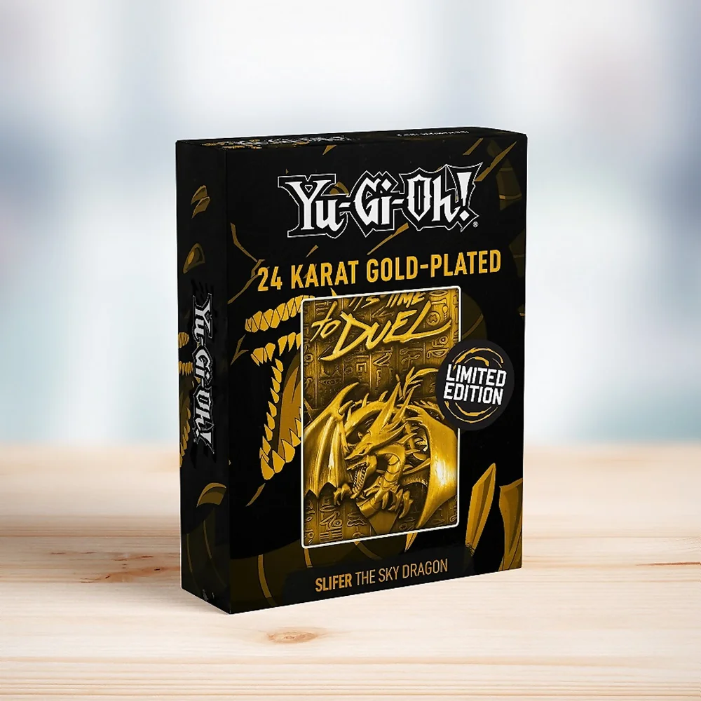 Yu-Gi-Oh! Limitierte Auflage der God Card - Slifer the Sky Dragon 24k vergoldete Ausgabe Bild 1