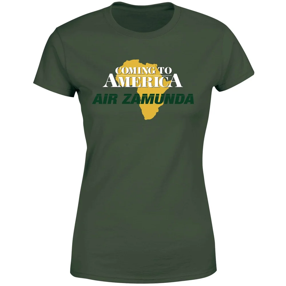 Coming to America Air Zamunda Damen T-Shirt - Dunkelgrün - XS Bild 1
