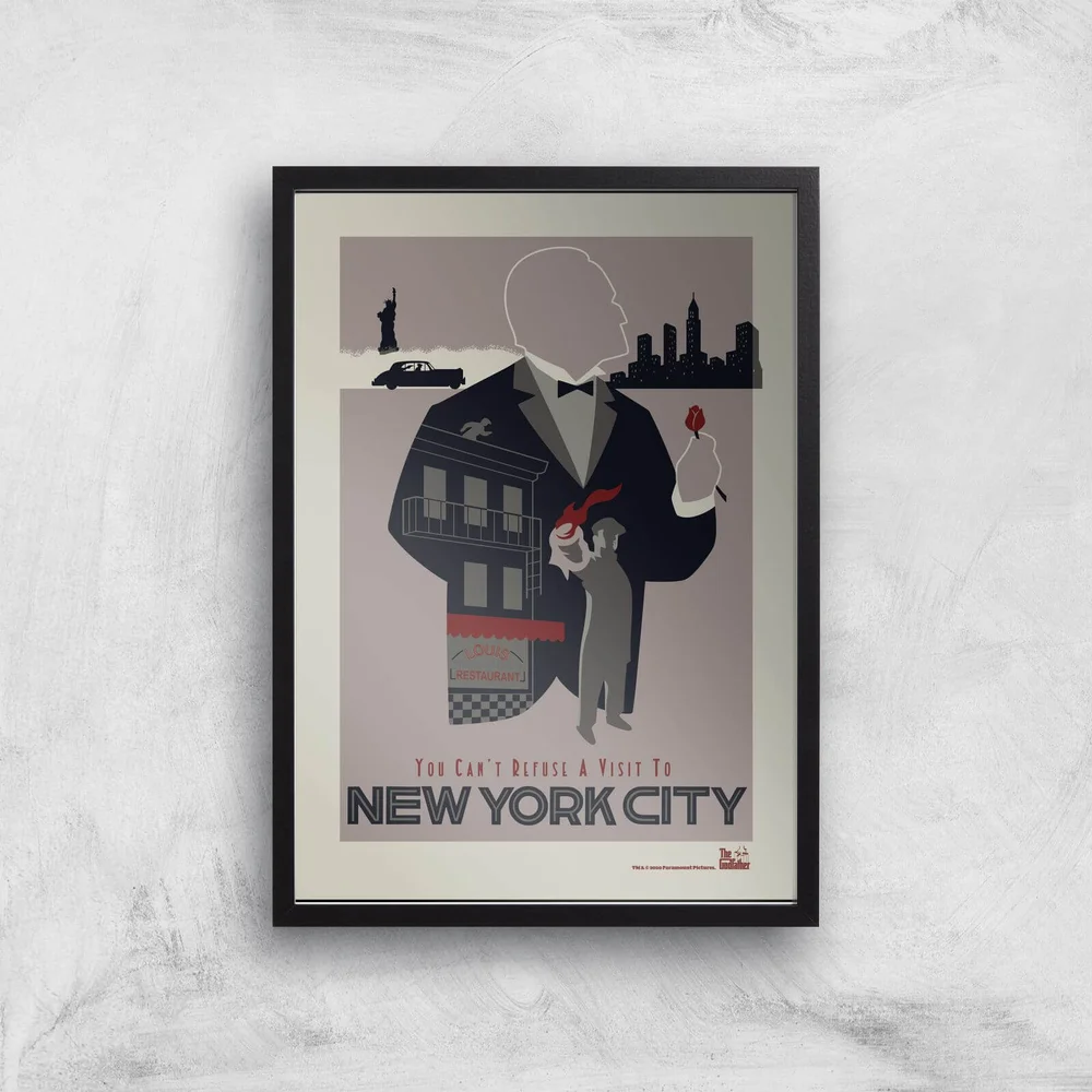 The Godfather Visit New York Giclee Art Print - A2 - Print Only Bild 1
