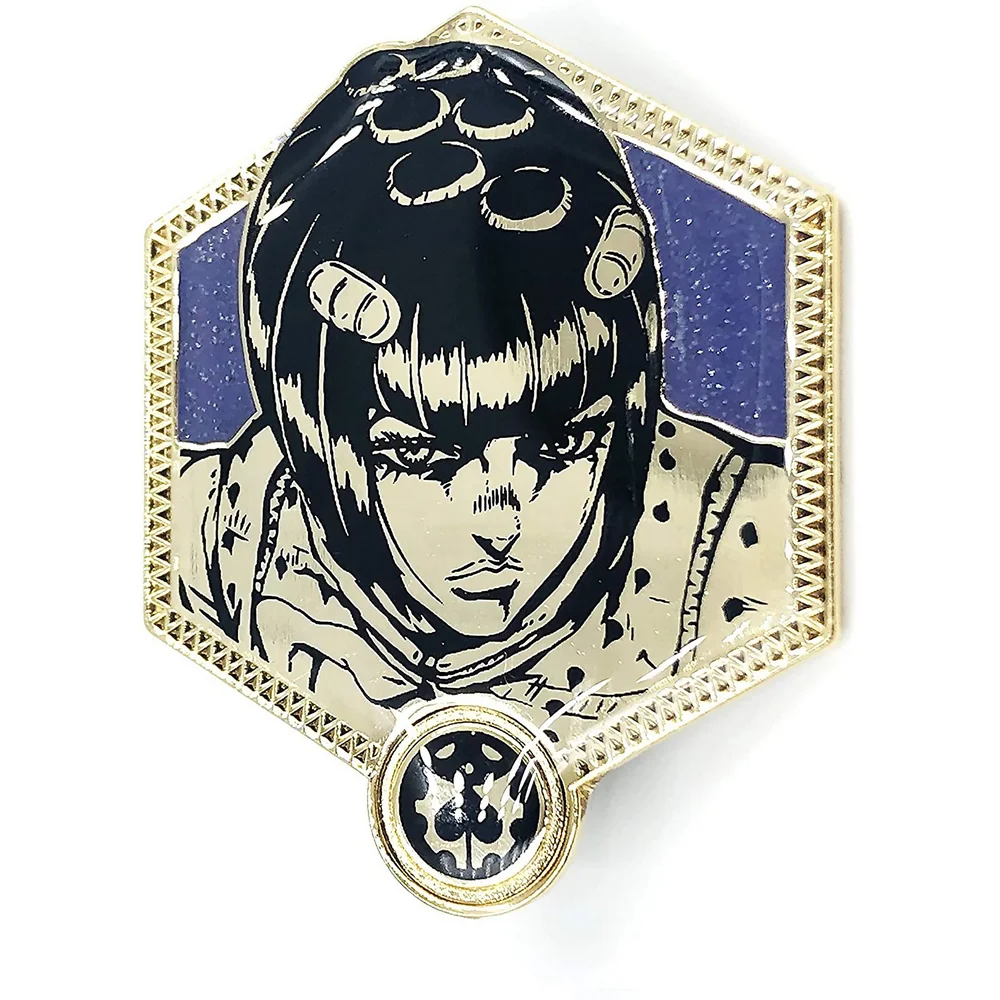 Jojo's Bizarre Adventure Goldener Bruno Bucciarati Emaille-Anstecker Bild 1