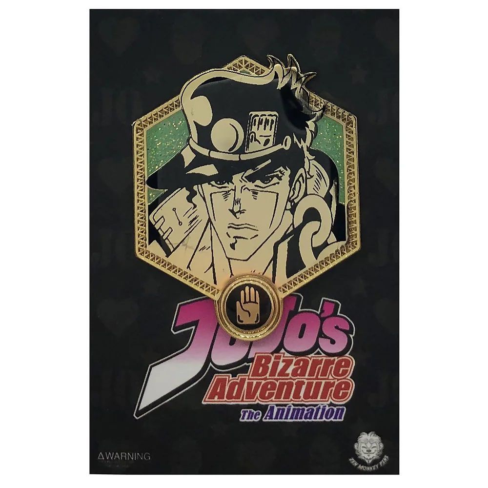 Jojo's Bizarre Adventure Goldener Rohan Emaille-Anstecker Bild 1