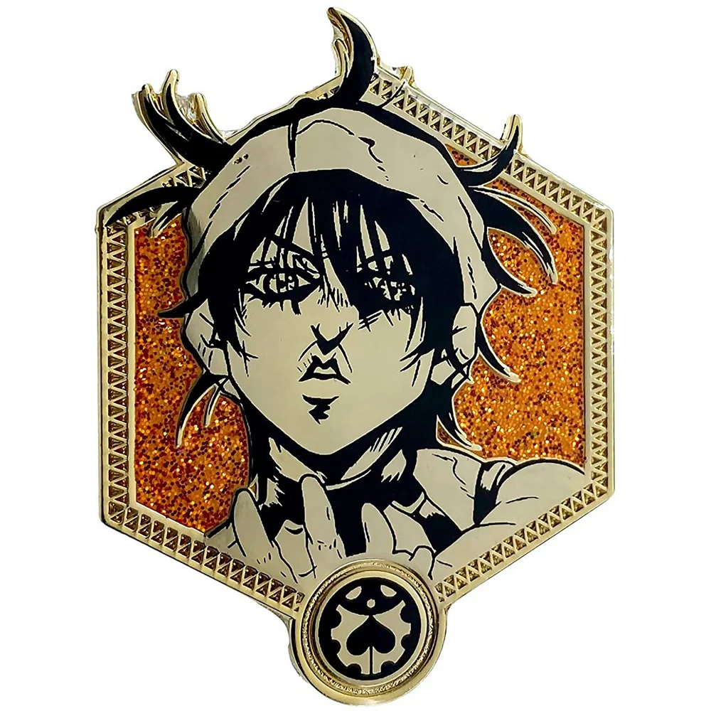 Jojo's Bizarre Adventure Goldene Narancia-Emaille-Anstecker Bild 1