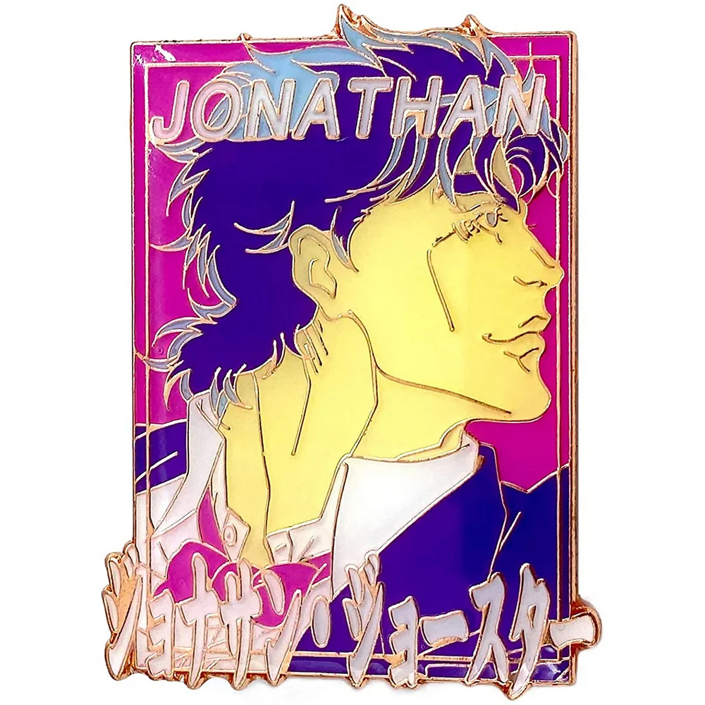 Jojo's Bizarre Adventure Pastell Jonathan Emaille-Anstecker Bild 1