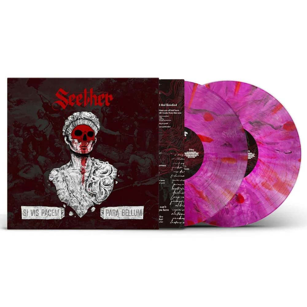 Seether - SI VIS PACEM PARA BELLUM Rosa mit rotem Splatter-Design 2LP Bild 1