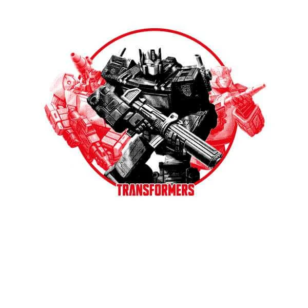 Transformers Earthrise Retro Unisex Ringer T-Shirt - Weiß / Rot