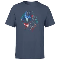 Transformers Optimus Prime Glitch Unisex T-Shirt - Navy