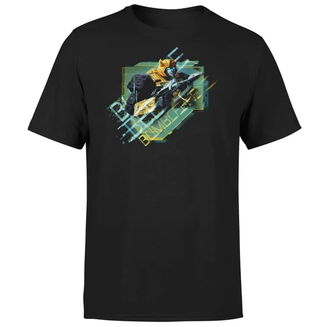 Transformers Bumble Bee Glitch Unisex T-Shirt - Schwarz